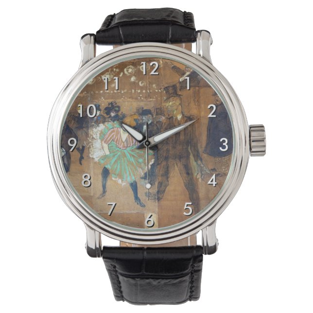 アンリ・ド・トゥールーズ・ロートレック – ダンス・アット・ザ・ルージュ 腕時計 (正面)