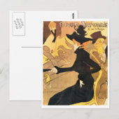 アンリ・ド・トゥールーズ・ロートレック – Divan Japonais ポストカード (正面/裏面)