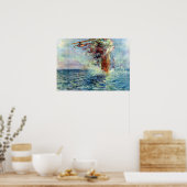 アンリ・ファレ油が難航する海に現れる ポスター (キッチン)