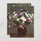 アンリ・ファンタン=ラトゥールヴィンテージアスター入り花瓶 ポストカード (正面/裏面)