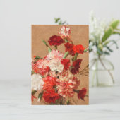 アンリ・ファンタン・ラトゥール - 花瓶なしのカーネーション サンキューカード (スタンド正面)