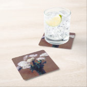 アンリ・ファンティン・ラトゥール・ポピーたち スクエアペーパーコースター (インサイチュ)