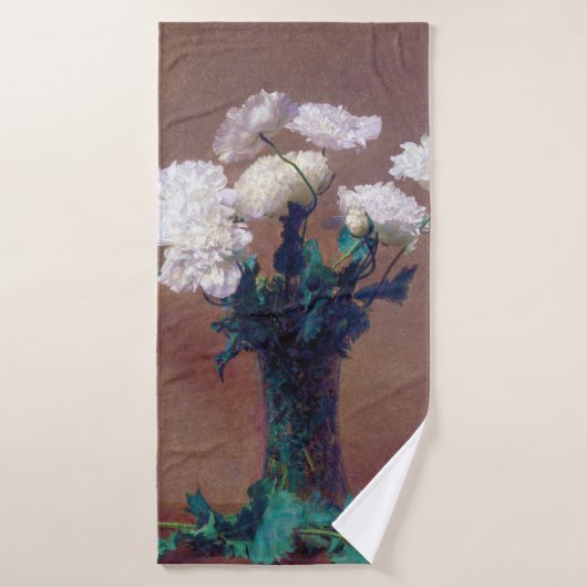 アンリ・ファンティン・ラトゥール・ポピーたち バスタオル (バスタオル)