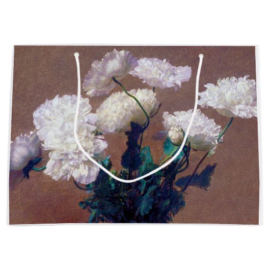 アンリ・ファンティン・ラトゥール・ポピーたち ラージペーパーバッグ (正面)