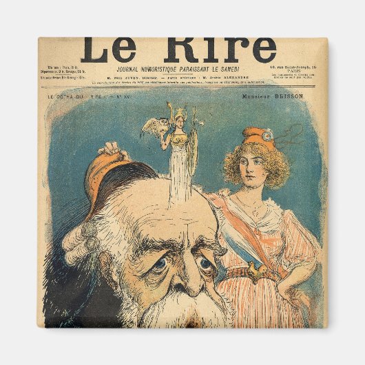 アンリ・ブリソンの肖像画 マグネット (正面)