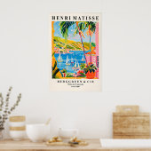 アンリ・マティス プリント ピンク地中海リヴィエラ (キッチン)