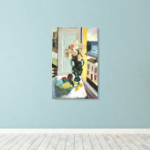 アンリ・マティス – 窓の前の花1922 キャンバスプリント (インサイチュ (ウッドフロア))