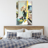 アンリ・マティス – 窓の前の花1922 キャンバスプリント (インサイチュ (寝室))