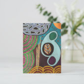 『アンリ』モダン抽象芸術絵葉書 ポストカード (スタンド正面)