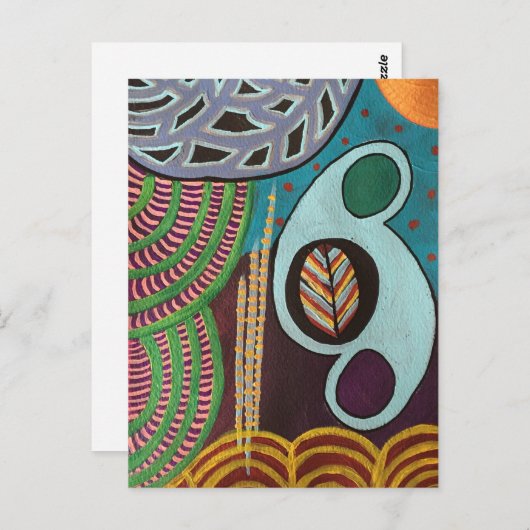 『アンリ』モダン抽象芸術絵葉書 ポストカード (正面/裏面)