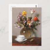 アンリ・ラトゥール花瓶とコーヒーカップ ポストカード (正面/裏面)