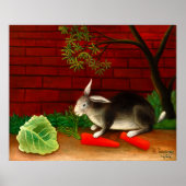 アンリ・ルソーによるうさぎの食事 ポスター (正面)