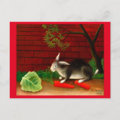 アンリ・ルソーによるうさぎの食事 ポストカード (正面)