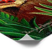 アンリ・ルソーによるジャングルでのマンドリル ポスター (角)