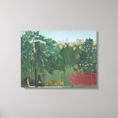 アンリ・ルソーによる滝、ヴィンテージ ファインアート キャンバスプリント (正面)