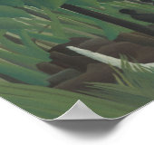 アンリ・ルソーによる滝、ヴィンテージ ファイン アート ポスター (角)