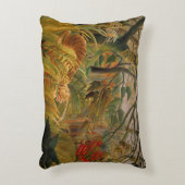 アンリ・ルソーによる熱帯性嵐の中のトラ アクセントクッション (正面(垂直))