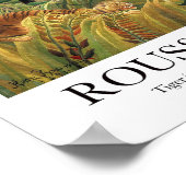 アンリ・ルソーによる熱帯性嵐の中のトラ ポスター (角)