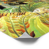 アンリ・ルソーによる熱帯性嵐の中のトラ ポスター (角)