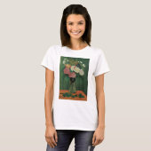 アンリ・ルソーによる蔦の花 - ビンテージの花柄 Tシャツ (正面フル)