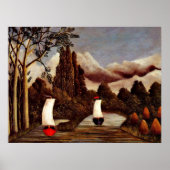 アンリ・ルソーのアート:オーセの銀行 ポスター (正面)