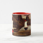 アンリ・ルソーのアート:オーセの銀行 マグカップ (中央)