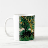 アンリ・ルソーのエキゾチックな景色のマグ コーヒーマグカップ (左)