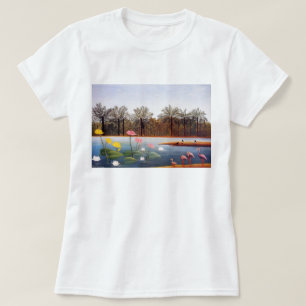 アンリ・ルソーのフラミンゴのTシャツ Tシャツ