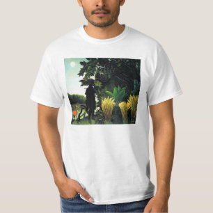 アンリ・ルソーのヘビ使いのTシャツ Tシャツ