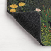 アンリ・ルソーのヴァージン林と夕日(1910年) マウスパッド (コーナー)