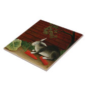 アンリ・ルソーの作、ウサギ タイル (側面)