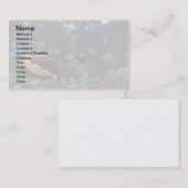 アンリ・ルソーの夢 – ジャングル女性と動物 名刺 (正面/裏面)