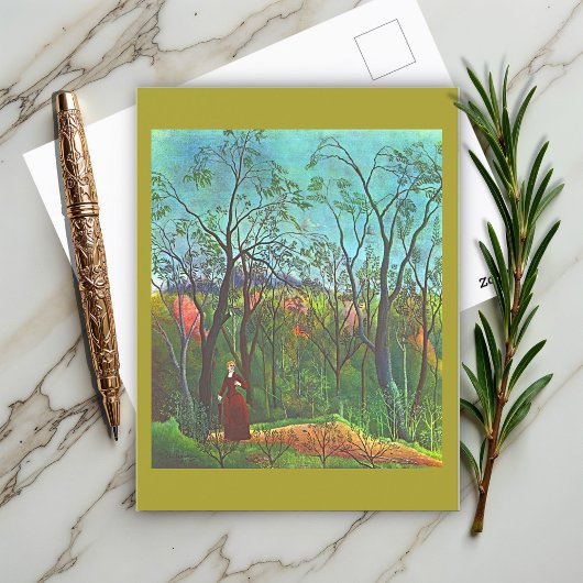 アンリ・ルソーの森の森の中の散歩 ポストカード
