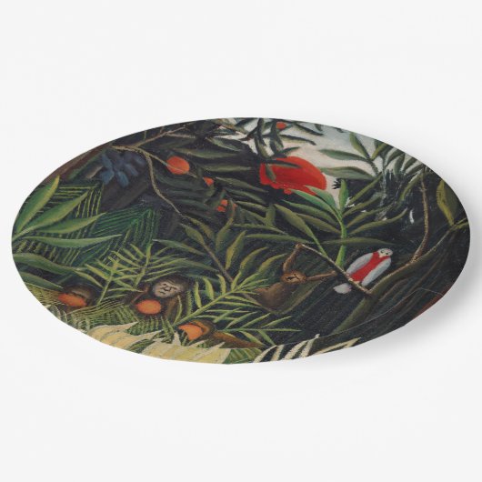 アンリ・ルソーの熱帯林 ペーパープレート (アングル)