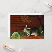 アンリ・ルソーの絵画、ウサギ カード (正面/裏面インサイチュ)