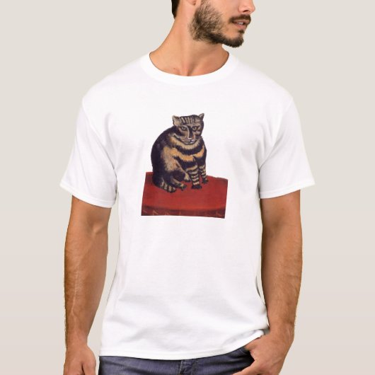 アンリ・ルソーの虎猫猫 Tシャツ (正面)