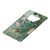 アンリ・ルソーの赤道ジャングル(1909)。 クレジットカード栓抜き (正面アングル)