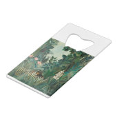 アンリ・ルソーの赤道ジャングル(1909)。 クレジットカード栓抜き (裏面アングル)