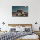 アンリ・ルソーの『眠れるジプシー女』、ヴィンテージ・アート キャンバスプリント (インサイチュ (寝室))