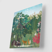 アンリ·ルソーザウザ·ウォーターフォール スクエア壁時計 (傾斜)