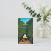 アンリ・ルソー作「セント・クルードの公園のアベニュー」 名刺 (スタンド正面)