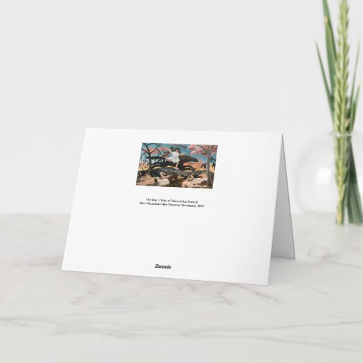 アンリ・ルソー戦争 カード (裏面)