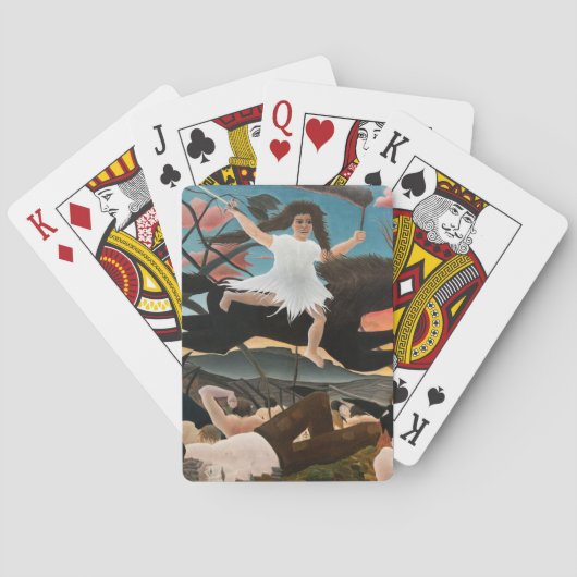 アンリ・ルソー戦争 トランプ (裏面)