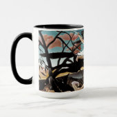 アンリ・ルソー戦争（ラ・ゲレ）絵を描ズ マグカップ (左)