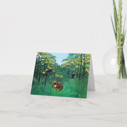 アンリ・ルソー熱帯地方 カード (正面)