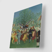 アンリ・ルソー独立100周年 スクエア壁時計 (傾斜)