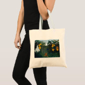 アンリ・ルソー獅子植物画のレパス トートバッグ (正面(商品))