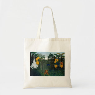 アンリ・ルソー獅子植物画のレパス トートバッグ