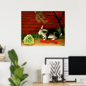 アンリ・ルソー美術：ウサギ ポスター (ホームオフィス)