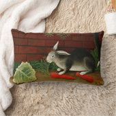 アンリ・ルソー美術：ウサギ ランバークッション (ブランケット)